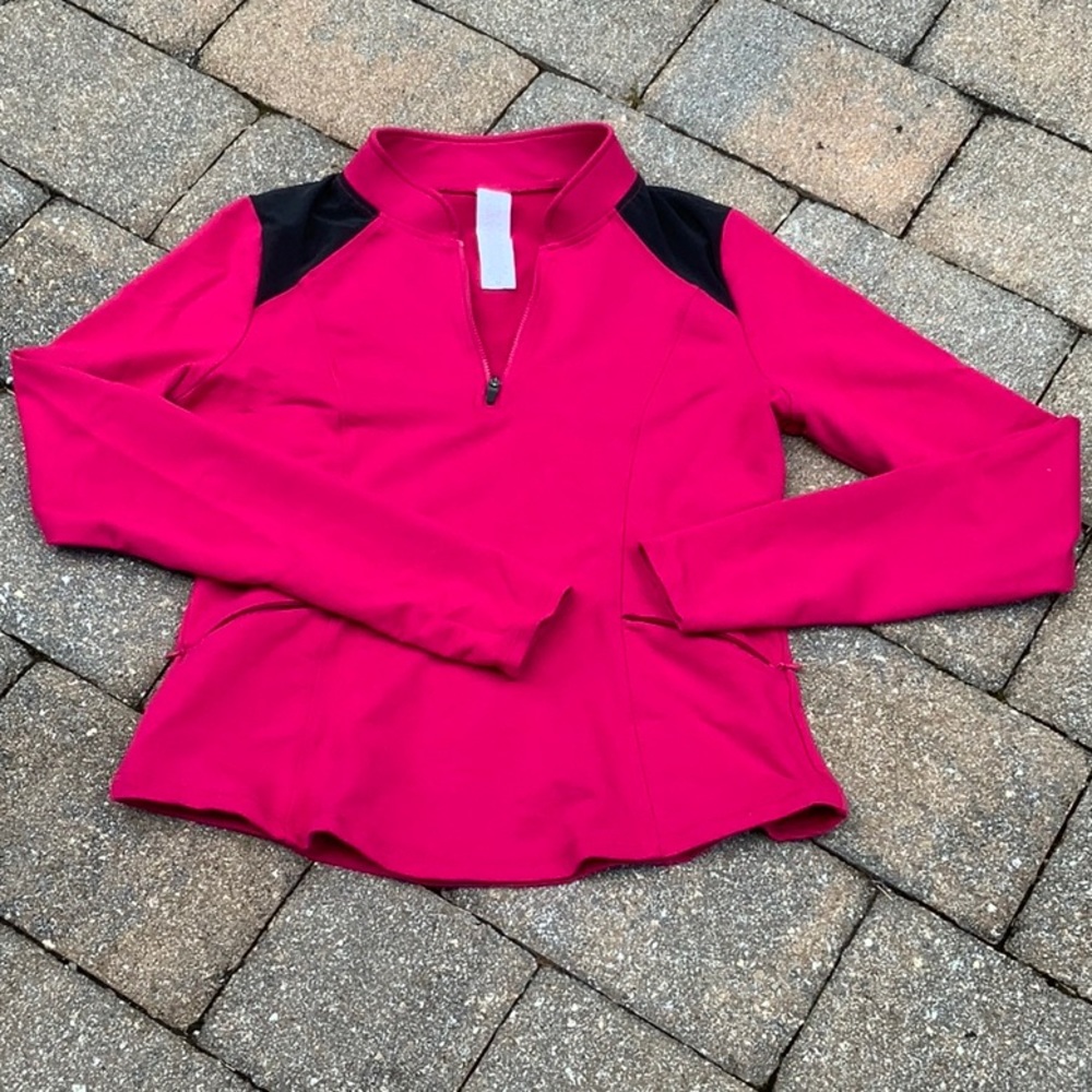 FABLETICS LONG SLEEVE, 1/4 ZIP PULLOVER, SIZE MEDIUM